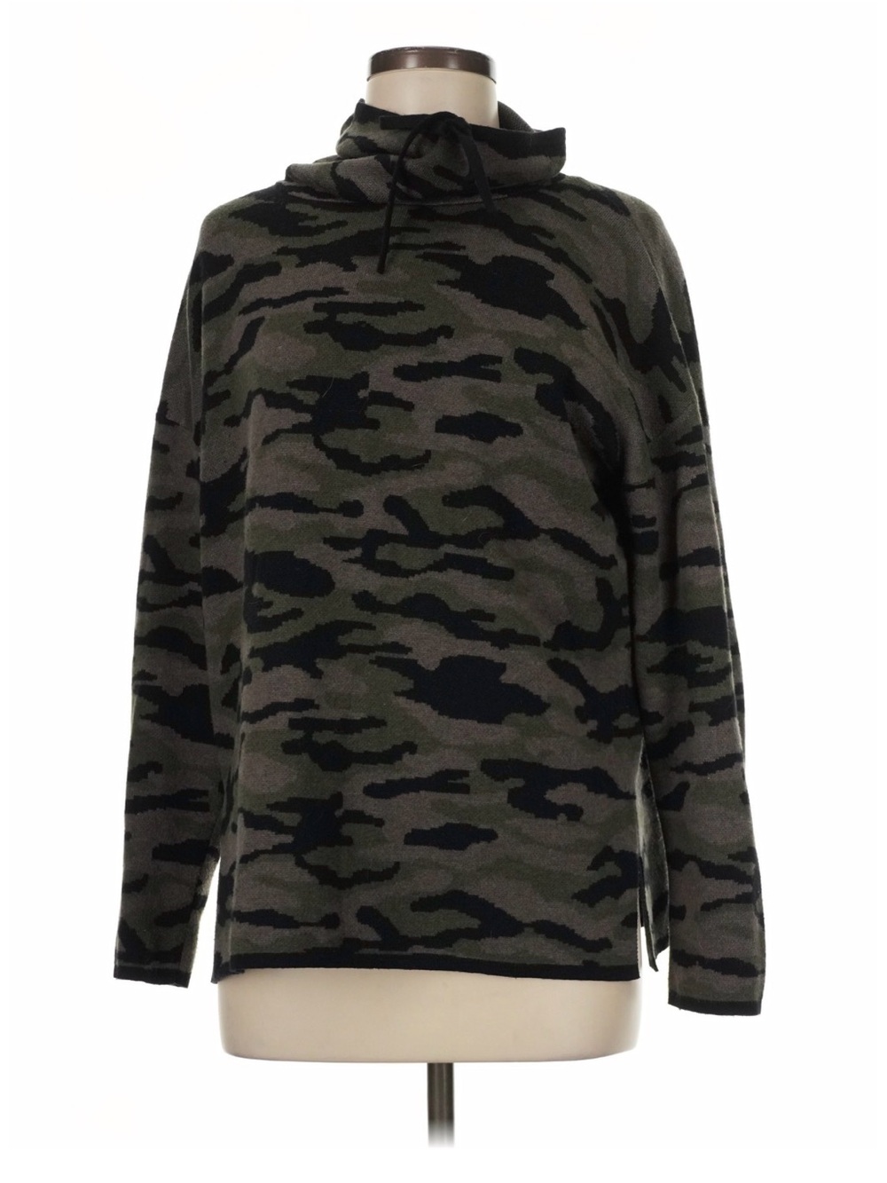 Rachel Zoe WOMEN’S Camo Turtleneck Sweater in Olive and Black